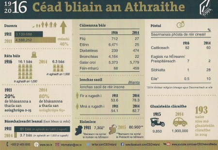 Statistics card in Irish 2