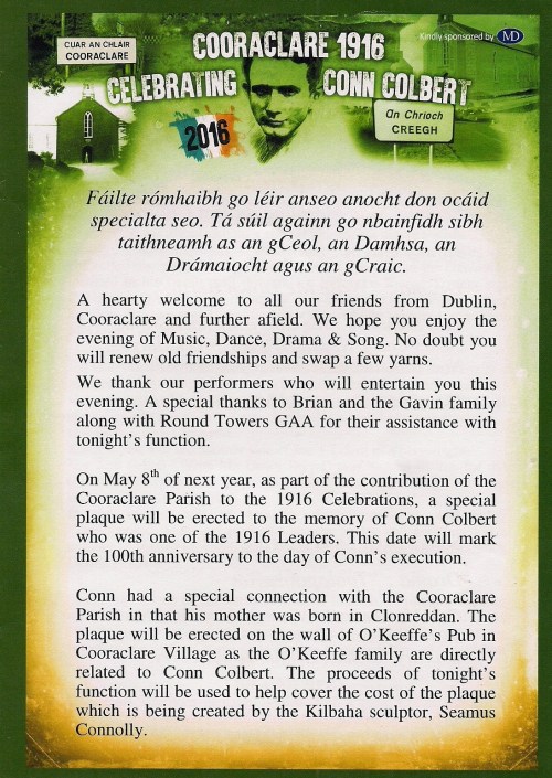Cooraclare Leaflet 1