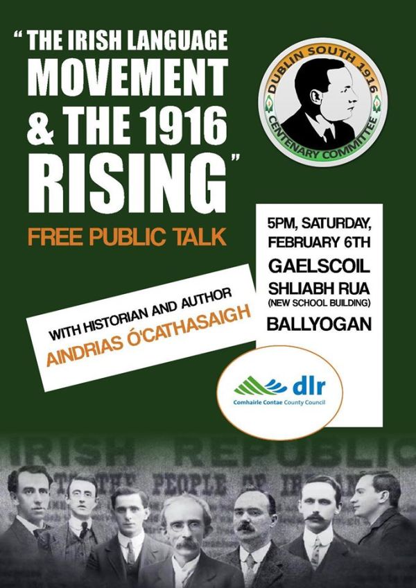 Irish language and the 1916 rising poster
