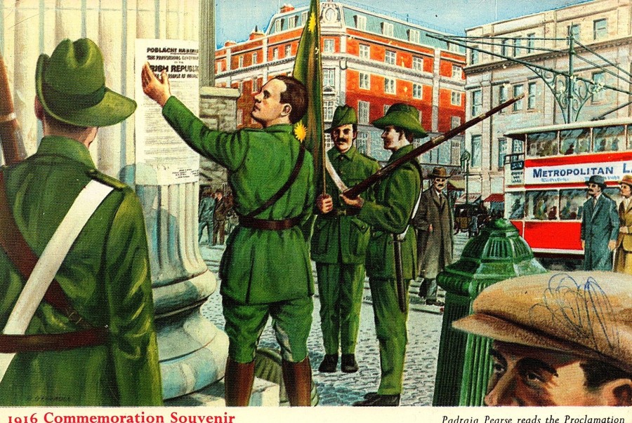 Pearse reads the Proclamation