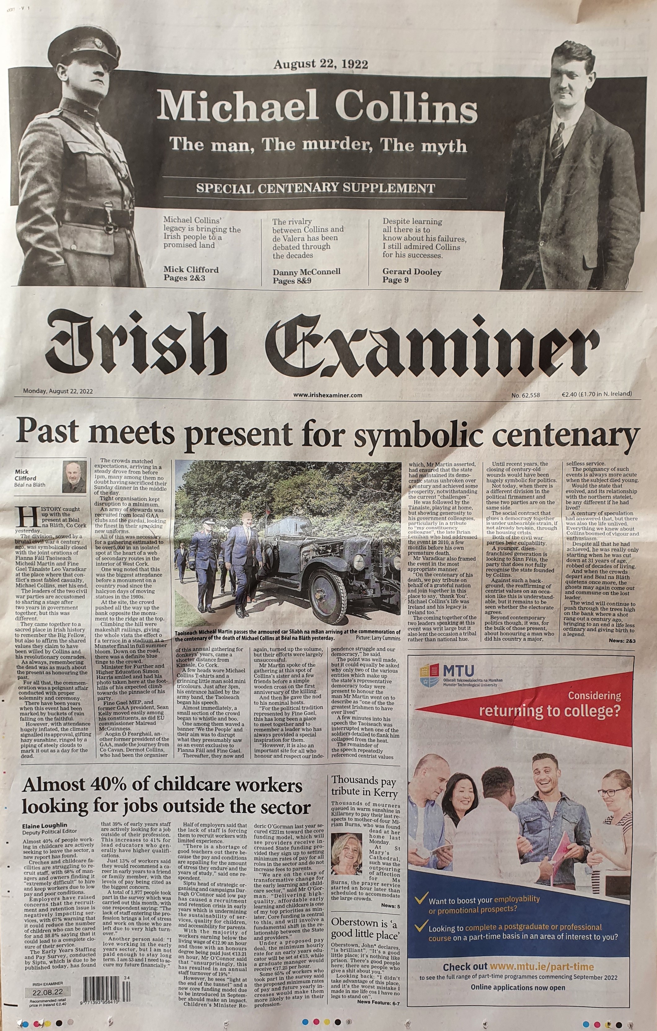 Irish Examiner Page 1